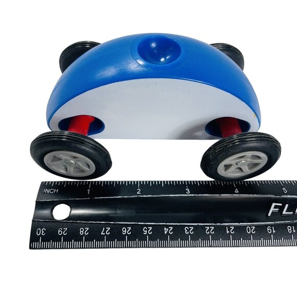 Wonky Wheels Finger Car Blue Push Toy 5" Long Race Roll Toy - Picture 8 of 8